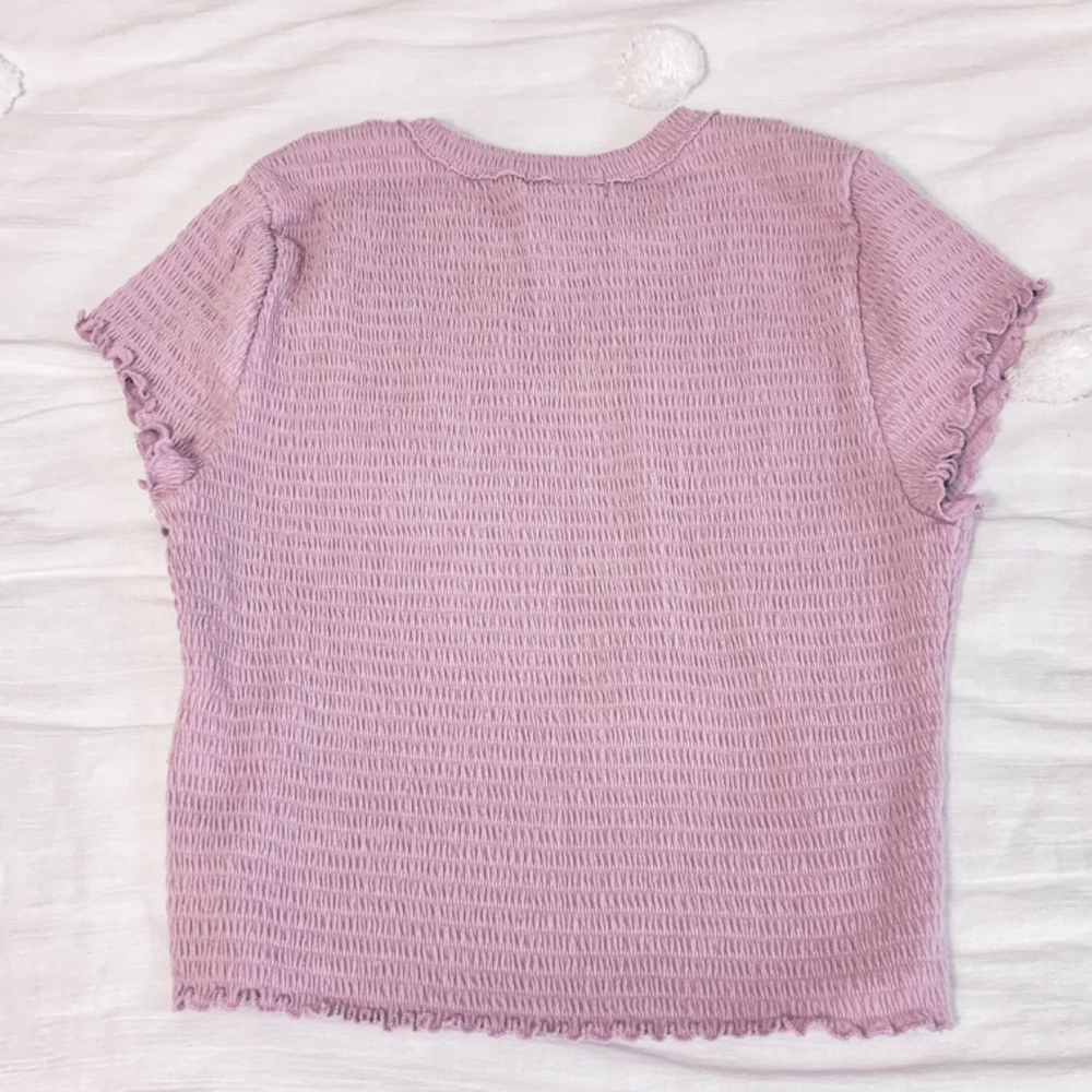 Altar’d State smocked stretchy fitted top - Picture 2 of 4
